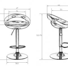 Стул барный DOBRIN DISCO LM-1010 (белый) в Нытве - nytva.mebel24.online | фото 2