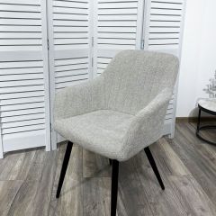 Стул BRANDY WZ2042-19 галечный серый фактурный велюр/ черный каркас М-City в Нытве - nytva.mebel24.online | фото 5