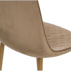 Стул на металлокаркасе на металлокаркасе Capri dark beige / wood в Нытве - nytva.mebel24.online | фото 6