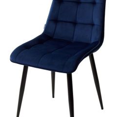 Стул CHIC BLUVEL-86 NAVY BLUE / черный каркас М-City в Нытве - nytva.mebel24.online | фото