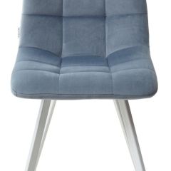 Стул CHILLI SQUARE G108-56 пудровый синий, велюр/ белый каркас М-City в Нытве - nytva.mebel24.online | фото 5