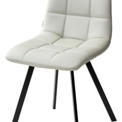 Стул CHILLI SQUARE HK017-03 светло-серый, PU/ черный каркас М-City в Нытве - nytva.mebel24.online | фото
