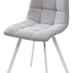 Стул CHILLI SQUARE UF860-02B серо-голубой, ткань/ белый каркас М-City в Нытве - nytva.mebel24.online | фото