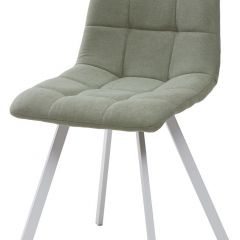 Стул CHILLI SQUARE UF860-11B мятный, ткань/ белый каркас М-City в Нытве - nytva.mebel24.online | фото