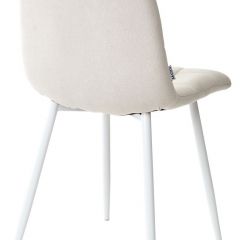 Стул CHILLI UF860-01B бежевый, ткань/белый каркас М-City в Нытве - nytva.mebel24.online | фото 2