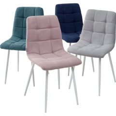 Стул CHILLI UF860-04B сиреневый, ткань/ белый каркас М-City в Нытве - nytva.mebel24.online | фото 2