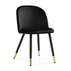 Стул на металлокаркасе Gabi black / black / gold в Нытве - nytva.mebel24.online | фото