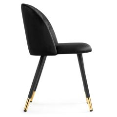 Стул на металлокаркасе Gabi black / black / gold в Нытве - nytva.mebel24.online | фото 3