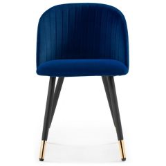 Стул на металлокаркасе Gabi dark blue / black / gold в Нытве - nytva.mebel24.online | фото 2