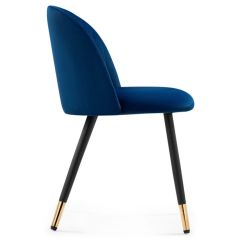 Стул на металлокаркасе Gabi dark blue / black / gold в Нытве - nytva.mebel24.online | фото 3