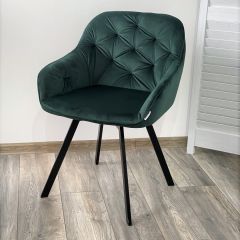 Стул GALE 360 град. поворот. BLUVEL-78 GREEN, велюр/ черный каркас, М-City в Нытве - nytva.mebel24.online | фото 2