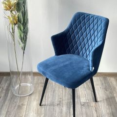 Стул HERMAN 360 град. СИНИЙ #29, велюр / черный каркас М-City в Нытве - nytva.mebel24.online | фото