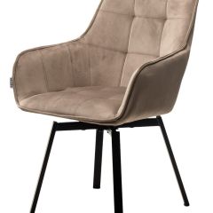 Стул MAVERICK 360 град. поворот. BLUVEL-40 BEIGE/ черный каркас, М-City в Нытве - nytva.mebel24.online | фото 4
