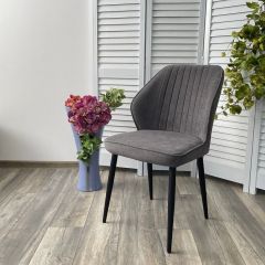 Стул VENA, цвет B28 Темно-серый, велюр / черный каркас М-City в Нытве - nytva.mebel24.online | фото 2