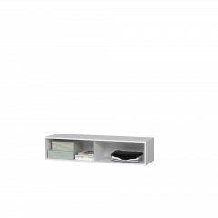 Тумба Подвесная 3 (белый/белый /белый лакобель) в Нытве - nytva.mebel24.online | фото 3