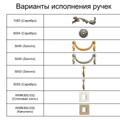 Тумба прикроватная Тиффани Premium слоновая кость/золото (ТФТП-1(П) в Нытве - nytva.mebel24.online | фото 2