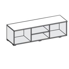 Тумба ТВ 1500 (ЛДСП Белый/Белый глянец) в Нытве - nytva.mebel24.online | фото 2