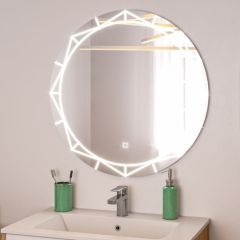 Зеркало Алжир 700 с подсветкой Домино (GL7033Z) в Нытве - nytva.mebel24.online | фото 3
