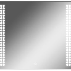 Зеркало Cosmo 90 black с подсветкой Sansa (SC1051Z) в Нытве - nytva.mebel24.online | фото 1