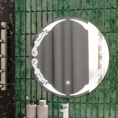 Зеркало Канберра 700х700 с подсветкой Домино (GL7032Z) в Нытве - nytva.mebel24.online | фото 7