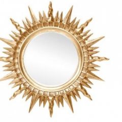 Зеркало круглое золото (1810(1) в Нытве - nytva.mebel24.online | фото 1