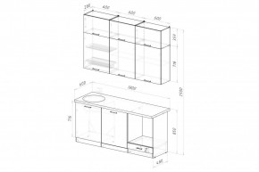 АЛЬБА Кухонный гарнитур Макси 2 (1800 мм) в Нытве - nytva.mebel24.online | фото 2