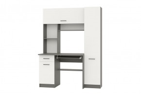АЛЬФА Стол рабочий (графит/белый) в Нытве - nytva.mebel24.online | фото 1