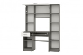 АЛЬФА Стол рабочий (графит/белый) в Нытве - nytva.mebel24.online | фото 2