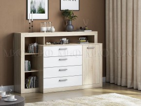 Ангара Комод (Белый глянец/Сонома) в Нытве - nytva.mebel24.online | фото 2