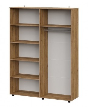 БАЙКАЛ Шкаф четырехстворчатый (Графит/Дуб золотой) в Нытве - nytva.mebel24.online | фото 2