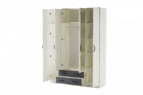 БЕАТРИС Шкаф Квадро (дуб крафт белый/антрацит) в Нытве - nytva.mebel24.online | фото 2