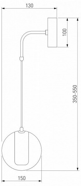 Бра Eurosvet Cobble 50258 LED дымчатый в Нытве - nytva.mebel24.online | фото 2