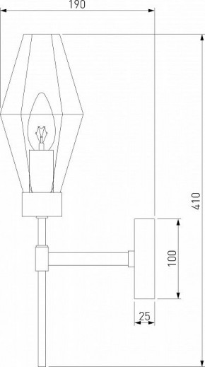 Бра Eurosvet Prism 60143/1 хром в Нытве - nytva.mebel24.online | фото 2