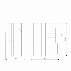 Бра Eurosvet Spada 70116/1 черный в Нытве - nytva.mebel24.online | фото 4