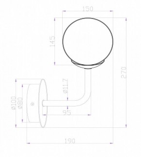 Бра Maytoni Erich MOD221-WL-01-N в Нытве - nytva.mebel24.online | фото 3