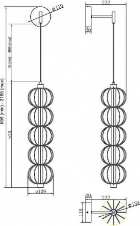 Бра Maytoni Golden Cage MOD216WL-L10G3K в Нытве - nytva.mebel24.online | фото 2