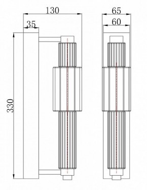 Бра Maytoni Verticale MOD308WL-L9CH3K в Нытве - nytva.mebel24.online | фото 3