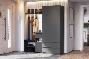 ДЕНВЕР Шкаф двухстворчатый с ящиками (Графит серый) в Нытве - nytva.mebel24.online | фото 4