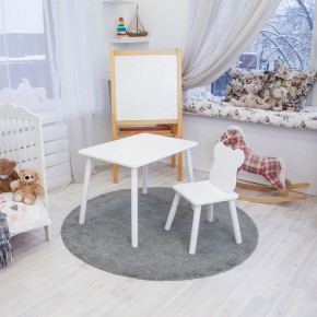 Детский комплект стол и стул «Мишка» Rolti Baby (белый/белый, массив березы/мдф) в Нытве - nytva.mebel24.online | фото 2