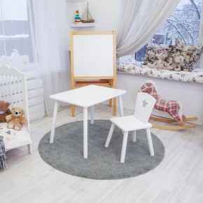Детский комплект стол и стул «Звезда» Rolti Baby (белый/белый, массив березы/мдф) в Нытве - nytva.mebel24.online | фото 2
