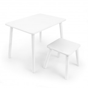 Детский комплект стол и табурет Rolti Baby (белая столешница/белое сиденье/белые ножки) в Нытве - nytva.mebel24.online | фото