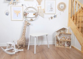 Детский стол Rolti Baby «Облачко»  (белый/белый, массив березы/мдф) в Нытве - nytva.mebel24.online | фото