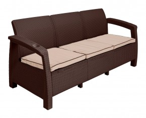 Диван Yalta Premium Sofa 3 Set (Ялта) шоколадный (+подушки под спину) в Нытве - nytva.mebel24.online | фото 2