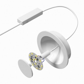 DK2700-WH Встраиваемый светильник, IP 20, 7 Вт, LED 3000, белый, алюминий в Нытве - nytva.mebel24.online | фото 5