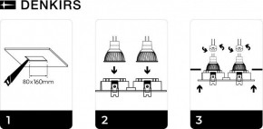 DK3022-BK Встраиваемый светильник, IP 20, 10 Вт, GU5.3, LED, черный, пластик в Нытве - nytva.mebel24.online | фото 5