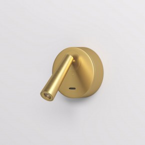 DK5072-SB Бра SHINE WALL со светодиодом, D104*H68, IP20, 3000К, 3W, RA?90, сатинированная латунь, алюминий в Нытве - nytva.mebel24.online | фото 2