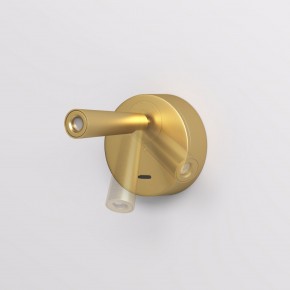 DK5072-SB Бра SHINE WALL со светодиодом, D104*H68, IP20, 3000К, 3W, RA?90, сатинированная латунь, алюминий в Нытве - nytva.mebel24.online | фото 3