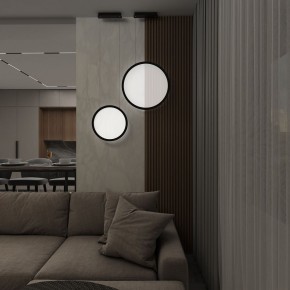 DK6606-BK Подвесной вертикальный светильник Veil со светодиодом H1700 d600 220V 48W 3000-6000K IP20 черный алюминий в Нытве - nytva.mebel24.online | фото 7