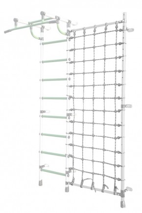 Дополнительная стойка к пристенному ДСК Pastel с сеткой для лазания, цв. белый в Нытве - nytva.mebel24.online | фото