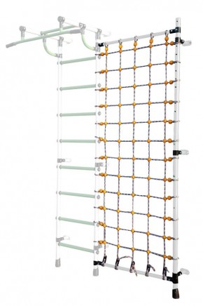 Дополнительная стойка к пристенному ДСК с сеткой для лазания, цв. белый в Нытве - nytva.mebel24.online | фото